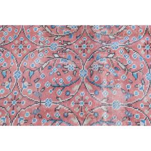 5.4x9.2 ft Rug, Vintage Turkish Large Rug, <b>Red</b> <b>Wool</b> Rug - Product Image 5