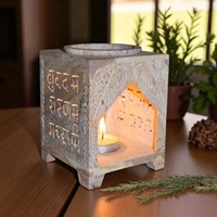 Diffuseur d'huile aromatique Bouddha décoratif Brûleur d'huile en pierre spirituelle pour l'aromathérapie, la décoration intérieure tranquille et les cadeaux de pleine conscience
