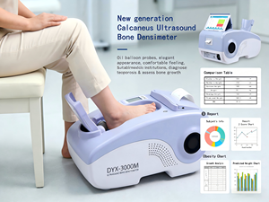 Densitomètre osseux du calcaneus DYX3000M avec imprimante intégrée et sonde auto-ajustable pour usage clinique - Product Image 1