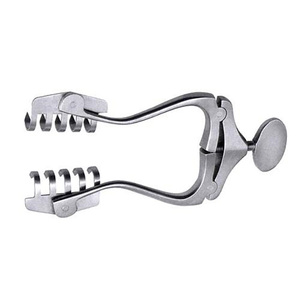 Rétracteur professionnel Jansen Wagner en acier inoxydable 5x5 broches pointues émoussées avec rétracteurs chirurgicaux à vis de réglage - Product Image 5