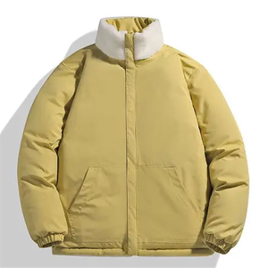 <b>Men</b> Casual Wear <b>Canvas</b> Puffer <b>Jacket</b> High Street Style Stand Collar Twin Pocket Customized Color Hoodie <b>Jackets</b> - Product Image 6