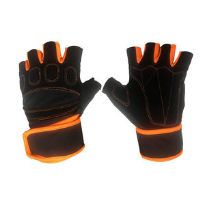 Gants de sport en néoprène respirant de haute qualité, demi-doigts, musculation, entraînement physique, sangle de poignet réglable - Product Image 1