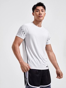 Camisetas Holgadas de Color Sólido para Hombre y Camisetas de Compresión para Gimnasio, Ropa Deportiva Transpirable de Secado Rápido - Product Image 2