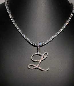 Colgante de Letra de Plata 925 de Lujo, Chapado en Oro, Corte Brillante, Moissanita Helada, Joyería Hip Hop, Accesorio de Moda Urbana para Hombre y Mujer - Product Image 2
