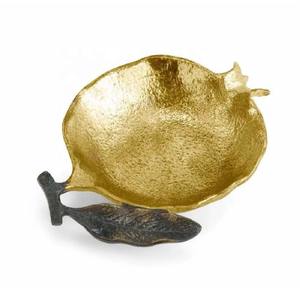 Cuenco para servir de metal decorativo de latón moderno, perfecto para aperitivos, frutas secas, uso en hoteles y restaurantes, disponible a precio mayorista - Product Image 1