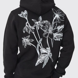 เสื้อฮู้ดแบบสวมหัวพิมพ์สกรีนข้อมูลเบื้องต้น500 GSM 100% ผ้าฝ้ายฝรั่งเศสเทอร์รี่ - Product Image 2