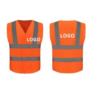 Logo personnalisé respirant haute visibilité ANSI classe 1 gilet de sécurité bandes réfléchissantes poches tissu doux polyester imperméable - Product Image 2