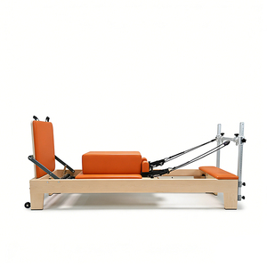 Appareils de fitness pour le yoga, <span class=keywords><strong>la</strong></span> force et <span class=keywords><strong>la</strong></span> prévention des blessures, rééducation, étirements musculaires complets du corps, lit de Pilates en érable, reformer de Pilates - Product Image 3