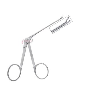 Pinzas rectas JUERS con copas ovaladas de 0.9 mm de ancho, modelo fino, mandíbula de 4.5 mm, 3 unidades, certificación CE, instrumento quirúrgico para otorrinolaringología y otología - Product Image 2