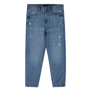 Jeans de Mezclilla de Corte Recto para Hombre, Ajuste Regular, 100% Algodón Orgánico, Transpirables, Casuales, para Otoño y Verano, Servicio OEM, Más Vendidos - Product Image 1