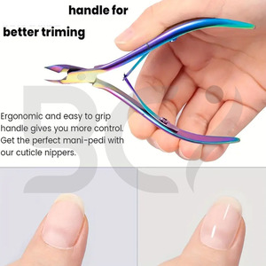 Pince à cuticules de précision à ouverture large, lame courbée pour ongles, coupe-ongles en acier inoxydable avec coupe précise - Product Image 3