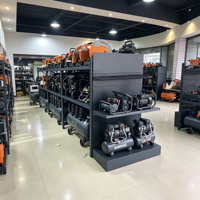 Étagère de présentation en métal robuste à double face pour outils et quincaillerie, présentoir commercial pour supermarché, rayonnage gondole