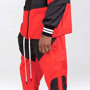 Survêtement deux pièces pour homme de haute qualité, coupe-vent réversible avec fermeture éclair en nylon écologique 100% coton - Product Image 3