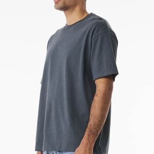 เสื้อยืดผ้าฝ้าย Pima 180g สลิมฟิตเสื้อยืดสำหรับผู้ชายปักโลโก้แขนสั้นแบบเรียบติดฉลากได้ตามต้องการ - Product Image 1