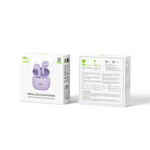 DIGITALOME OEP-02 BT <b>Wireless</b> Earphone with In-Ear Style and <b>Microphone</b> PURPLE Type C Earbuds Gaming <b>Headset</b> - Product Image 2