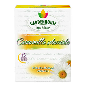 GARDENHOUSE Infusión de Manzanilla 15FX12 Paquete de 15 Bolsitas de Té con Filtro en Bolsita Sellada Salvagusto - Product Image 1