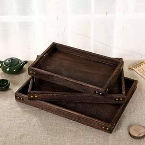 Versatile Wooden Serving Tray With Built-In <b>Handles</b> Ideal for Serving Breakfast in Bed or Outdoor Gatherings - Product Image 4