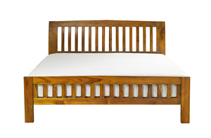 เตียงขนาดคิงไซส์ทำจากไม้สักสำหรับห้องนอนที่สะดวกสบายทันสมัย - Product Image 3