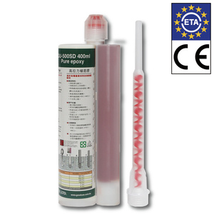 Mortero de Anclaje Químico Epóxico Puro de Fábrica Taiwanesa con Certificación CE, 400 ml, para Barras de Refuerzo y Varillas Roscadas - Product Image 1