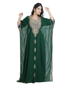 Robe marocaine islamique caftan plage fantaisie moderne étage longueur manches longues pour les femmes - Product Image 2