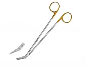 Ciseaux vasculaires Potts Smith TC incurvés 19cm Angle 25 lames coudées en acier inoxydable Super Cut de haute qualité - Product Image 5