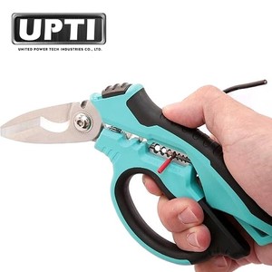 Taiwan a fabriqué des outils de bricolage professionnels de haute qualité 8 "ciseaux d'électricien à poignée antidérapante en plastique de Type d'angle inoxydable robuste - Product Image 5