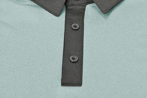 Camisas para Hombre al por Mayor, con Logotipo Personalizado Bordado, Antiarrugas, de Secado Rápido, Diseño Sólido, de Poliéster/Algodón, Diseño Comprimido - Product Image 3