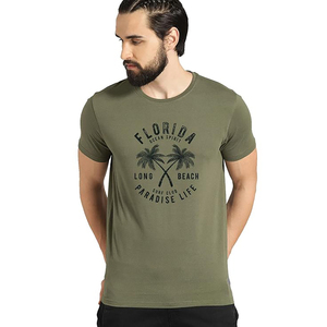 T-shirts graphiques coupe régulière pour hommes 100% coton devant impression personnalisée T-shirt à la mode pour garçons en plein air - Product Image 2