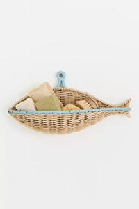 Eco Friendly Whale Shape Wicker Rattan Wall Basket For <b>Kids</b> Room Rattan Hanging Storage Basket Nursery Toy <b>Book</b> Organizer - Product Image 4