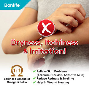 Bonlife 500mg Sacha Inchi Oil Capsules riches en oméga 3 6 9 pour le bien-être du cerveau (60 gélules) Nutritionnel et cardiovasculaire - Product Image 2