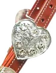 Dernier modèle de licol en cuir occidental décoratif pour l'équitation, respirant, avec ferrures argentées - Product Image 2