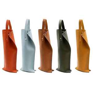 Wine <b>Bags</b> Tote Travel Leather Personalized Patterns Digital Files Handcrafted Carrier <b>Bag</b> For A <b>Bottle</b> Of Wine LEB-0046 - Product Image 3