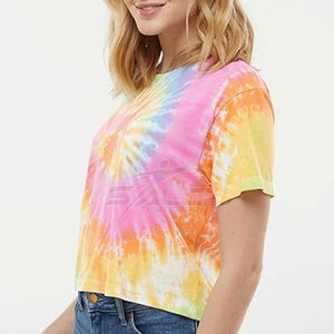 Top corto con tinte de corbata para mujer, ropa de calle, gran oferta, hecho en Material de alta calidad, Top corto con tinte de corbata para mujer - Product Image 5