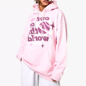 Colección de invierno de alta calidad, Sudadera con capucha cálida de tela suave con estampado de soplo para mujer, diseño único, Sudadera con capucha con estampado de soplo para mujer - Product Image 4