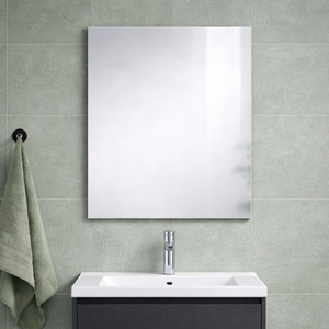 Reversible 60x70cm <b>Frameless</b> Rectangular Glass <b>Bathroom</b> <b>Mirror</b> Minimalist Design - Product Image 2