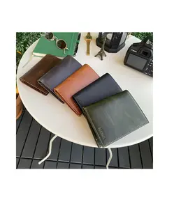 Special Design Genuine Leather Foldable Men's Wallet Card Holder Different Color Options Customized From Turkey