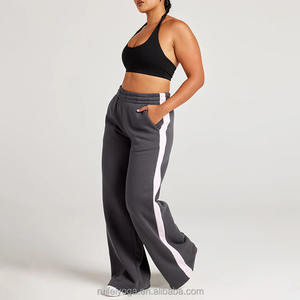 Meilleure vente de pantalons de survêtement personnalisés été pantalons de survêtement écologiques fermeture à cordon plat avant pantalons de survêtement décontractés de qualité supérieure - Product Image 4