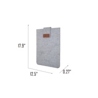 Bouteilles en plastique recyclé feutre housse pour ordinateur portable mallette souple pour 12 14 17 pouces Apple Mac Pro et Macbook
