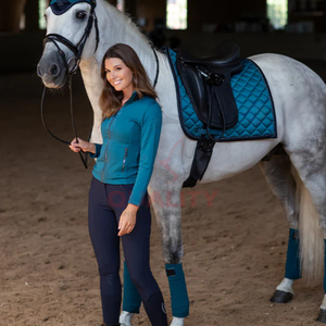 Ropa de abrigo Ecuestre para mujer con tela elástica impermeable transpirable chaqueta de equitación Premium perfecta para una función cómoda - Product Image 6