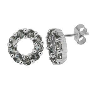 Pendientes de Plata de Ley 925 con Amatista, Venta al por Mayor, para Regalo de Boda o Fiesta - Product Image 3