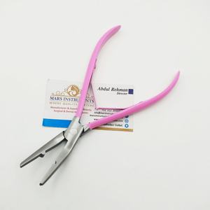Alicates para quitar extensiones de cabello, alicates de curva de uso comercial de Metal de acero inoxidable rosa para peinar el cabello - Product Image 2