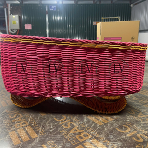 Trineo de Papá Noel de ratán Natural Handwicker para decoración de mesa de Navidad, accesorios Vintage para el hogar, venta directa de fábrica al por mayor de Vietnam - Product Image 4