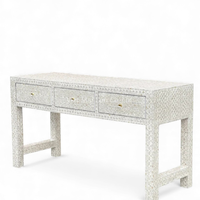 Table console moderne de luxe en nacre vietnamienne avec incrustation de coquillages faite à la main pour la décoration de salon