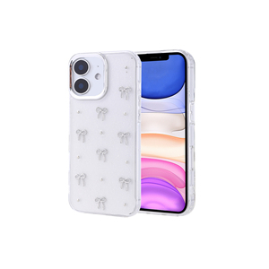 Funda TYGO Serie Polar con Brillantina para iPhone 11, 12 Pro Max, 7 Plus y Plus, Silicona Transparente Antigolpes con Diseño de Lazo - Product Image 1