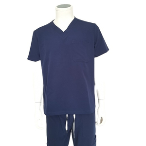 Nouvelle Arrivée Uniformes d'infirmiers sur mesure OEM pour hommes Ensembles de blouses d'hôpital d'été en tissu toile élasthanne de haute qualité avec détection d'aiguilles - Product Image 1