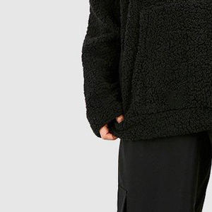 Teddy Fleece Hoodies for Women Custom Logo Embroidery Sherpa Fleece Heavyweight Pullover for Winter Streetwear OEM ODM - Product Image 3