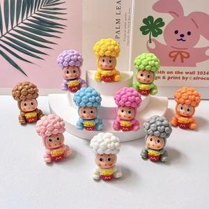 Tự làm nhựa Keychain figurine Túi mù Munchkin nho đầu Khoai Tây Chip dứa đầu Dễ thương Máy tính để bàn trang trí phụ kiện - Product Image 2