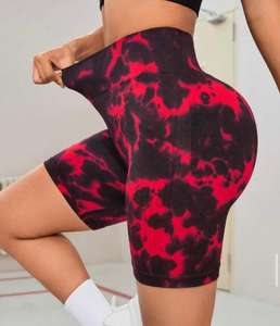 Short de yoga personnalisé pour femmes Taille élastique avec motif solide Pantalon de style sportif en nylon et élasthanne Tailles personnalisées - Product Image 1