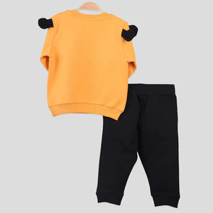 Vêtements pour enfants Survêtement d'automne pour enfants de couleur unie Service OEM décontracté pour enfants Soutien PK Polyester Coton - Product Image 2