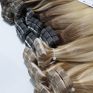 Extensions de cheveux vietnamiennes à clipser |   Humain brut |   Cuticules alignées |   Texture naturelle |   Réutilisable et sans nœuds - Product Image 2